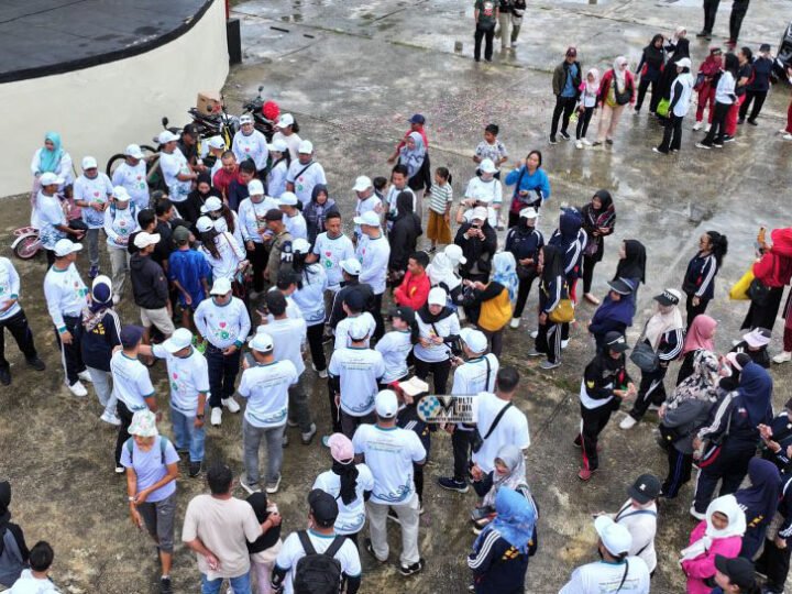 Peringati HKN Ke-61, Bupati dan Wabup Mura Ikuti Senam dan Jalan Sehat