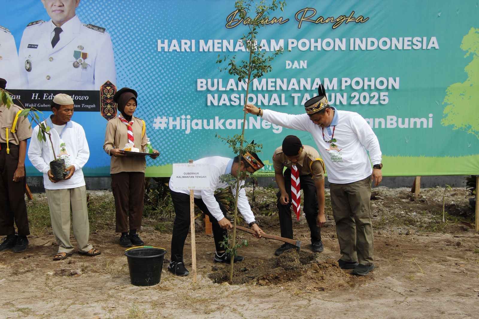 BMPN 2025, Pemprov Gelar Penanaman Pohon Bersama Serentak se-Kalteng