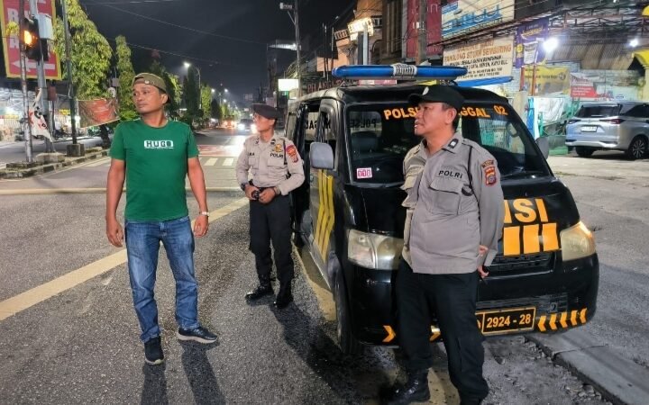 Antisipasi Kejahatan Menjelang Pergantian Tahun, Polsek Sunggal Gencar Patroli Dini Hari