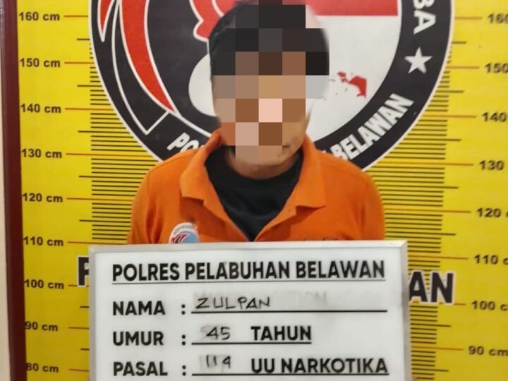 Sat Narkoba Polres Pelabuhan Belawan Tangkap Pengedar Sabu di Jalan Giro