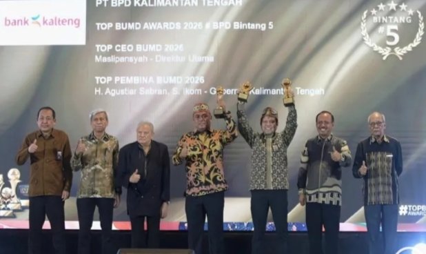 Bank Kalteng Raih TOP BUMD Awards 2026 Predikat Bintang Level Tertinggi
