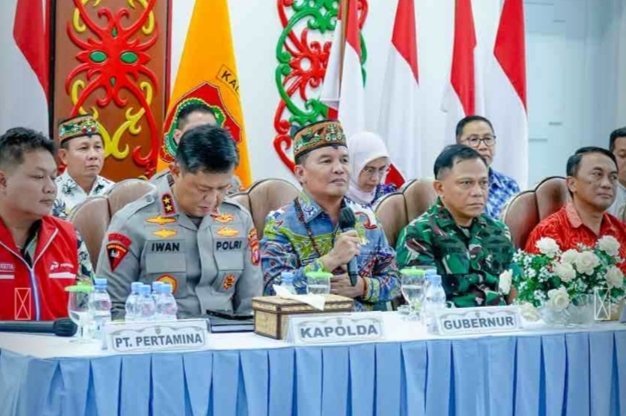 Gubernur Agustiar dan Forkopimda Terima Audiensi Pertamina dan Wartawan, Fokus Urai Antrean serta Jaga Pasokan BBM