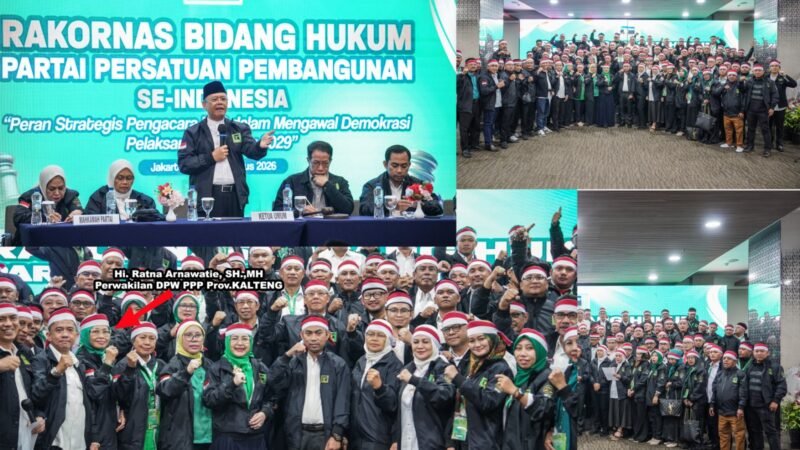Rakornas Bidang Hukum Partai Ka’bah se-Indonesia: Perkuat Pengacara Kawal Demokrasi dan Pemilu 2029. Kalteng Diwakili Ketua PPP Palangka Raya