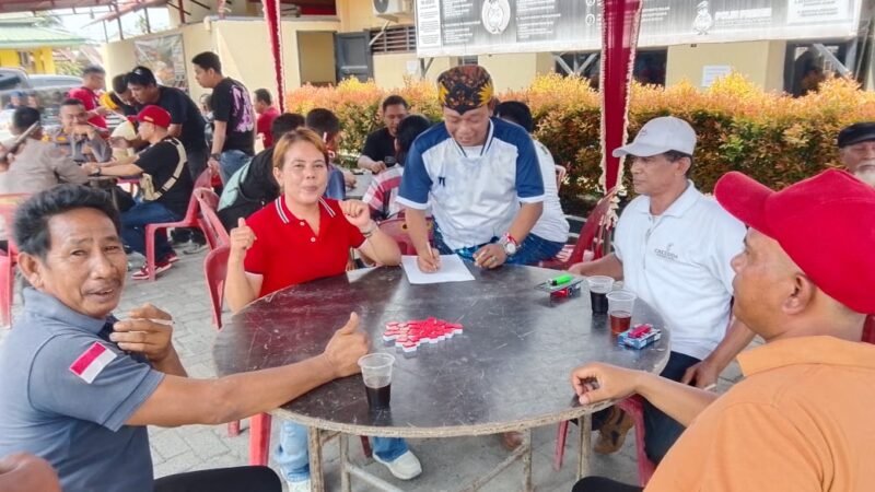 Meriahkan HUT RI ke-81, Jurnalis Medan Utara Gelar Lomba Domino Ceria di Polsek Medan Labuhan